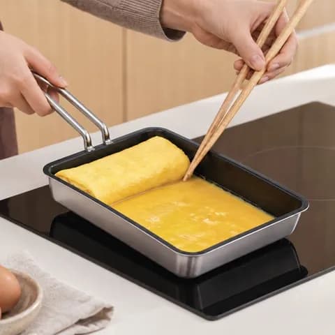 한일 통3중 코팅 계란말이팬 18cm 인덕션용 사각 에그팬