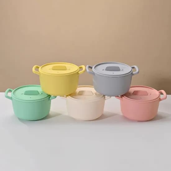 비에르 실리콘 전자레인지 멀티 찜기 냄비 1200ml