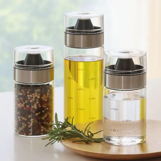 블랙엣지 내열유리 오일병 참기름병 간장 소스 250ml