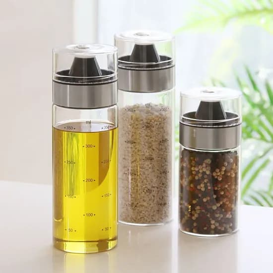 블랙엣지 내열유리 오일병 참기름병 간장 소스 400ml