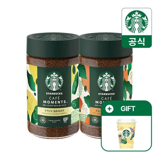 카페 모먼트 병커피 2종 65g x 2병 (+옐로우 리유저블컵 증정)