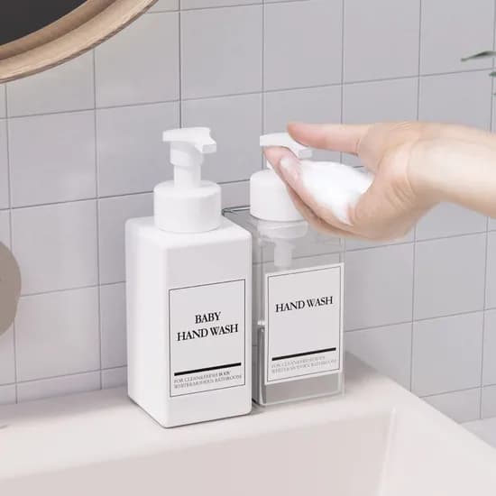 국산 거품용 핸드워시 디스펜서 세제통 주방세제 디스펜서 리필용기 250ml 또는 500ml 라벨포함