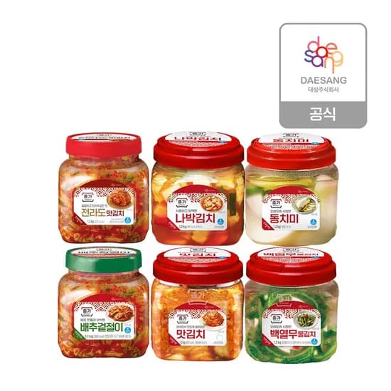 간편PET김치 1.1kg 6종 골라담기