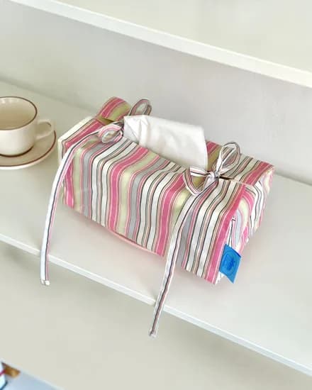 Tied Ribbon Tissue Case Stripe