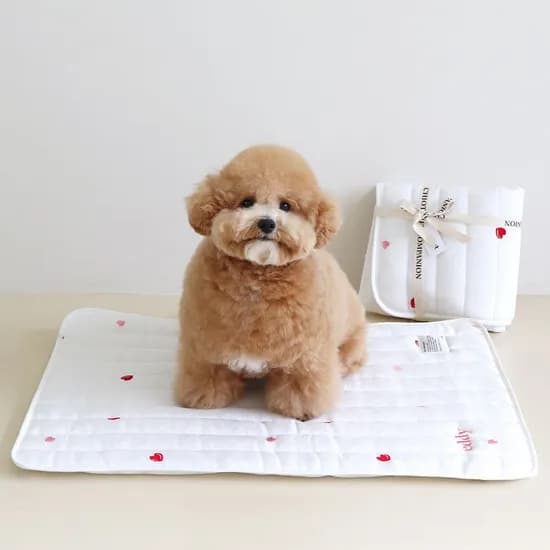 리프레쉬 인견 쿨매트 (하트) / 강아지 고양이 매트 방석