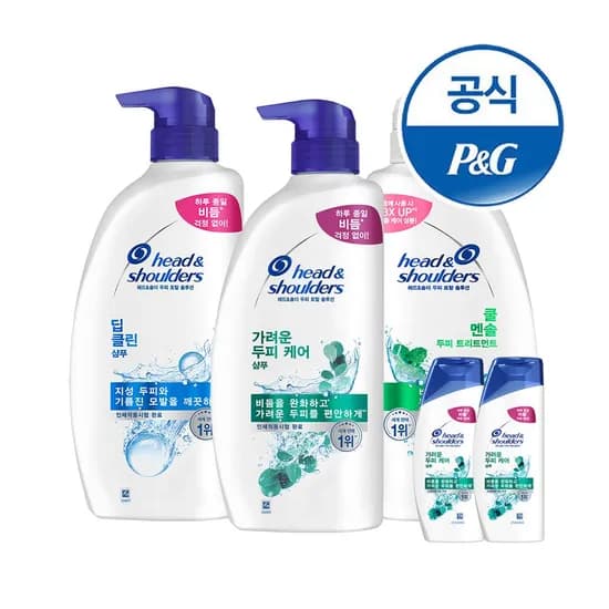 샴푸 850ml 2개+트리트먼트 850ml+미니샴푸 2개 증정