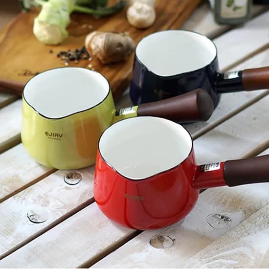 에지리 인덕션겸용 법랑 냄비 12cm 밀크 42,900원