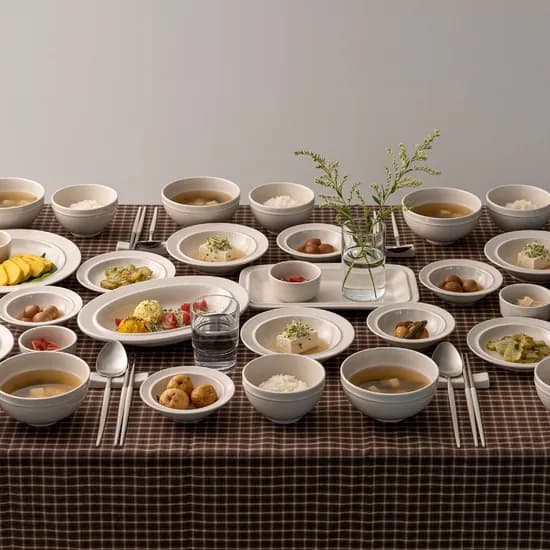 레트로 라인 6인 그릇 홈세트 40P