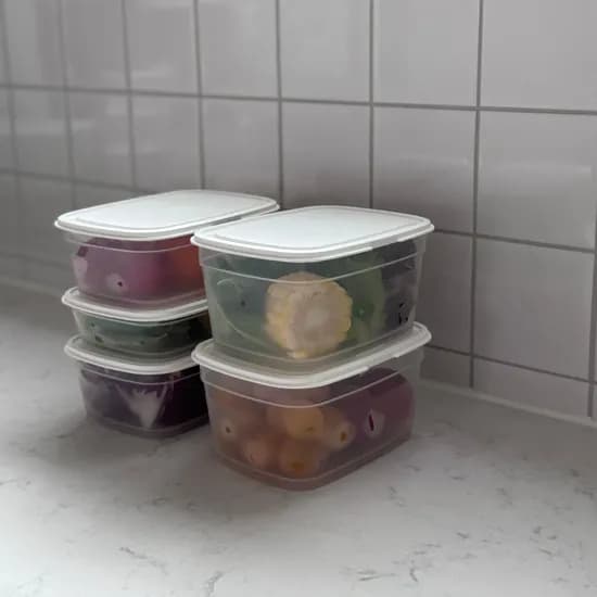 게스트로맥스 냉장고용기 샐러드용기 반찬통 사각형용기 5P