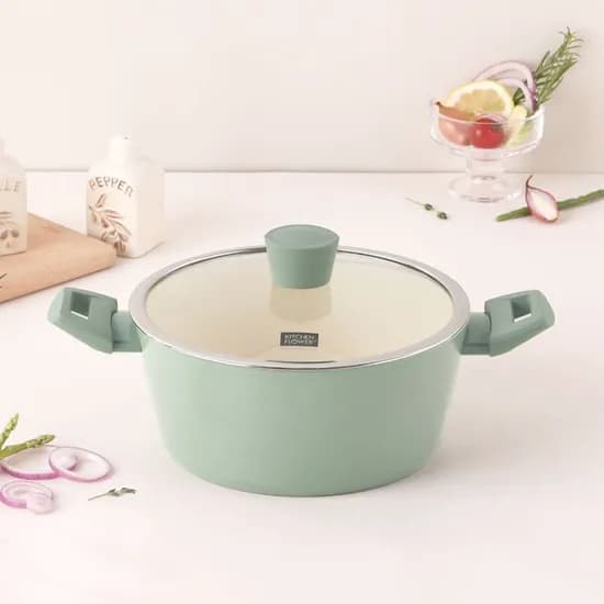 쿠킨 그린애플 인덕션 양수냄비 24cm