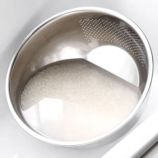 연마제 초음파 제거 하나로 스텐 304 쌀 씻는볼 L 26cm / 믹싱볼 다용도 쌀세척볼