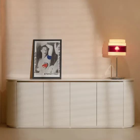 CURVED SIDE BOARD 3 - IVORY(GOLD LINE X)