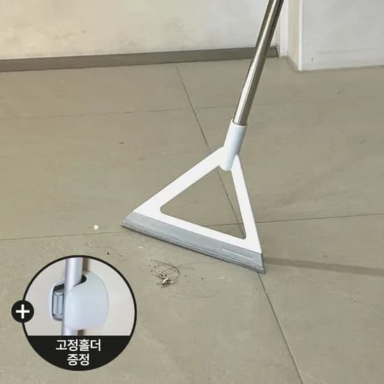 고정홀더증정 / 실리콘 빗자루 머리카락 화장실 고양이털 먼지 청소