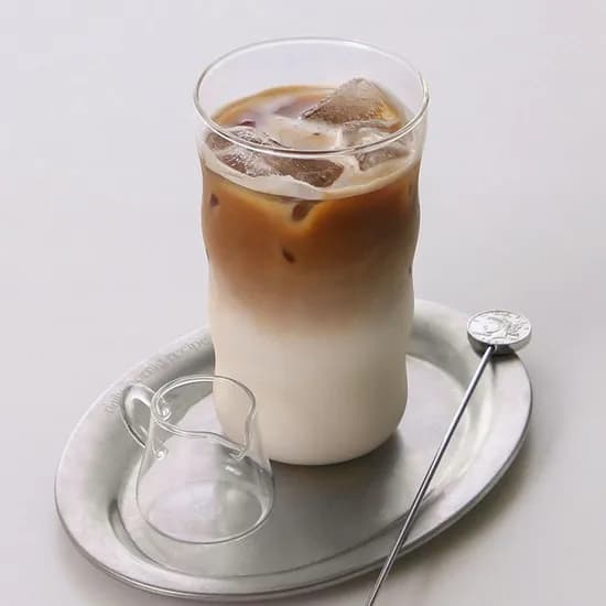 더블 물결 글라스 475ml 2P세트 라인 구름 곡선 글라스잔 맥주잔