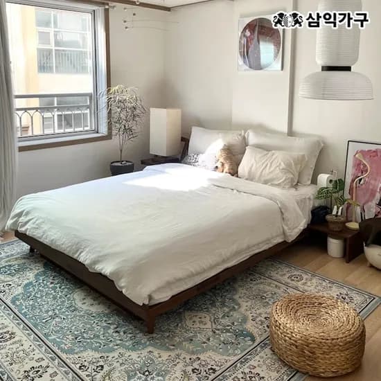 론다 멀바우 헤드리스 침대(매트제외) SS/Q 129,000원