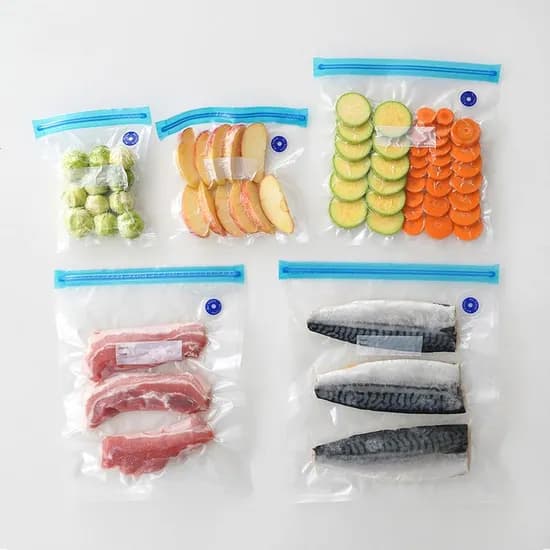 진공 지퍼백 20개 세트 밀봉 수비드 실링 냉장고정리