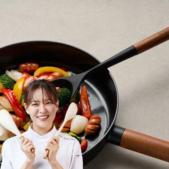 북미산 월넛 프리미엄 실리콘 조리도구 서빙스푼