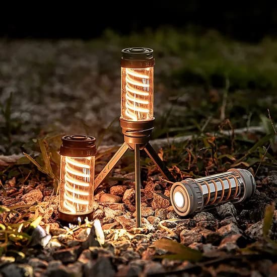 2IN1 쉐이드 캠핑 랜턴 LED 충전식 조명 작업등