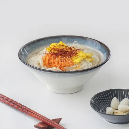 블루 그라데이션 소면기 18cm 우동기 일본 덮밥 라면 그릇 면기