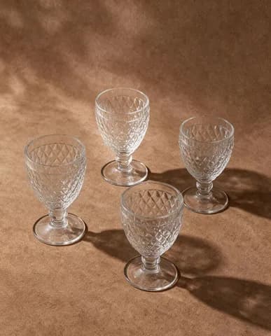 정품 보스톤 고블렛 중 310ml 4P세트 화이트 선물박스