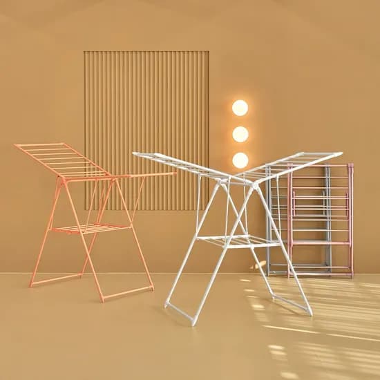 파스텔 베이직 접이식 빨래건조대 4color+국내산 세탁망 추가옵션