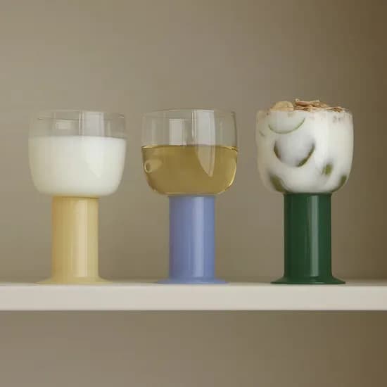 컬러 실린더 고블렛 190ml(S) 3color