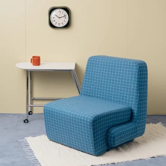 콜드포그 - NUGU EASY CHAIR (BLUE CHECK) 이지체어 소파
