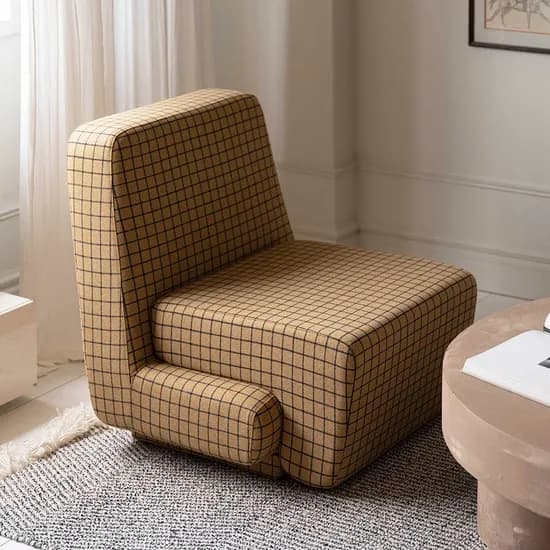 콜드포그 NUGU EASY CHAIR YELLOW CHECK 이지체어 소파 890,000원