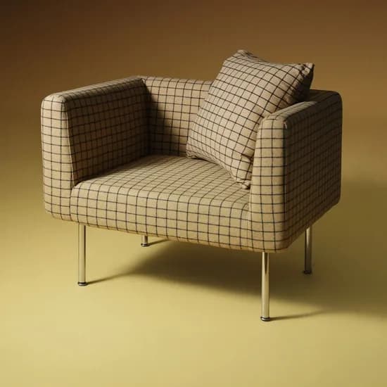 콜드포그 DUBU EASY CHAIR YELLOW CHECK 이지체어 소파