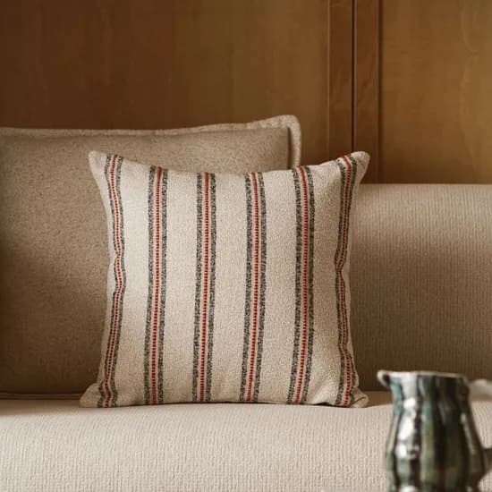 콜드포그 CUSHION COVER OATMEAL STRIPE