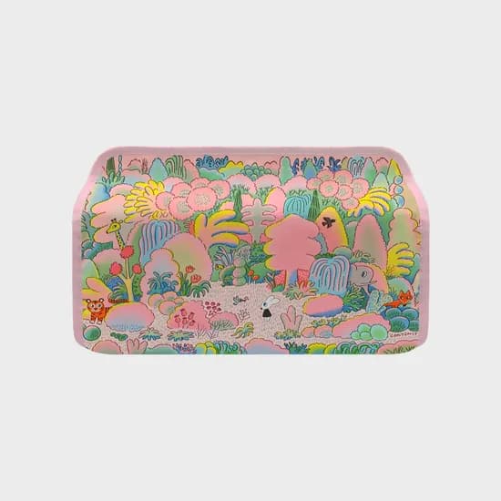 티슈케이스 Pink forest 굴리굴리
