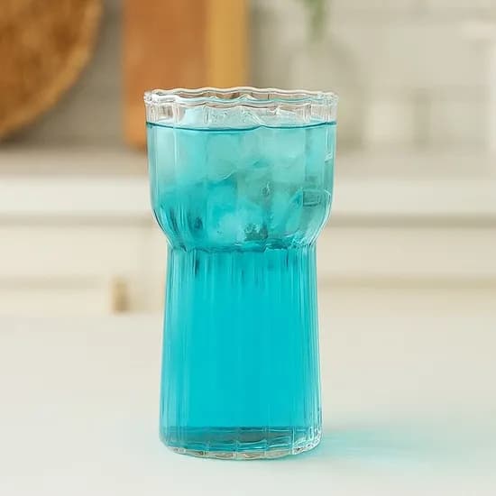 글로리 플리츠 내열유리컵 550ml 2개