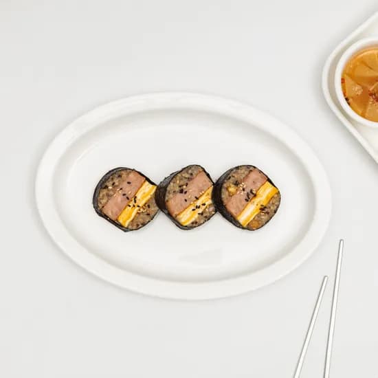 당당 화이트 타원접시 대