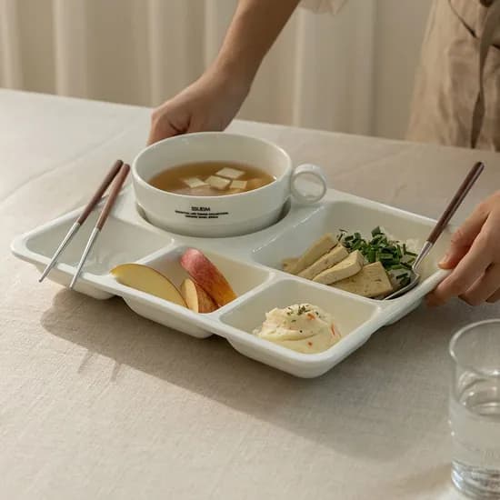 에센셜 도자식판 세트 (화이트)