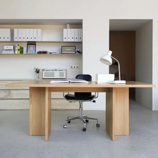 COLUMN TABLE WHITE OAK