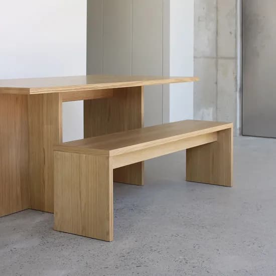 COLUMN BENCH WHITE OAK