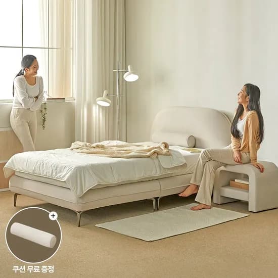 수플레 조야 아쿠아텍스 패브릭 침대 프레임SS/Q/LK(2colors)