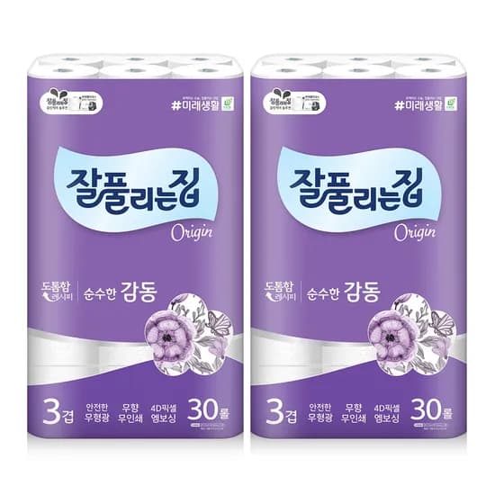 순수한감동 화장지 25M x 30롤 x 2팩