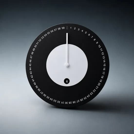 Foam Wall Clock Black