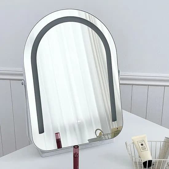 샤인 아치형 LED 화장대거울 탁상 화장 거울