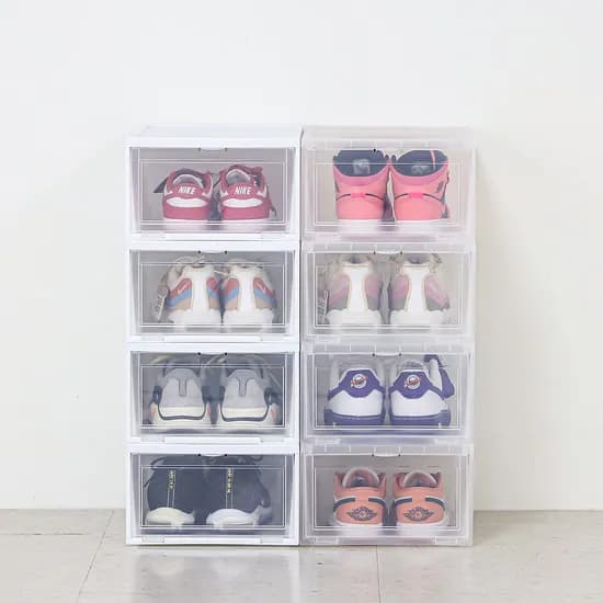 슈비 프리미엄 대형 슈케이스 신발정리대 보관함 2개