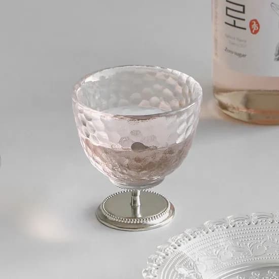 스틸 고블렛 소주잔 라운드 60ml 홈파티 술잔 크리스마스 미니 와인잔