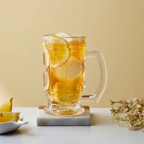 위스키 하이볼 손잡이 유리잔 큐브릭 420ml