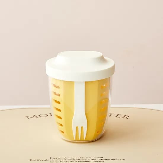 채반형 과일야채컵 650ml 옐로우