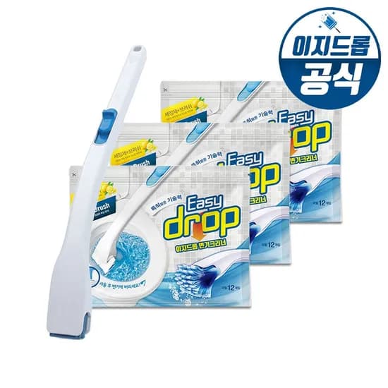 변기크리너 핸들 1개 + 리필 3팩(36개입/레몬향)