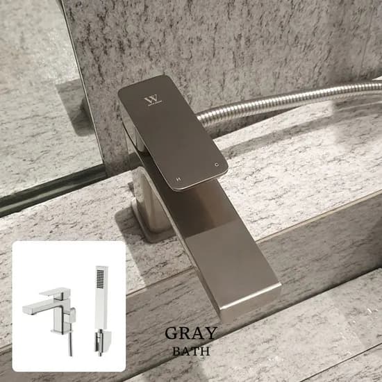 세면대수전 샤워겸용 수도꼭지 무광니켈 H36