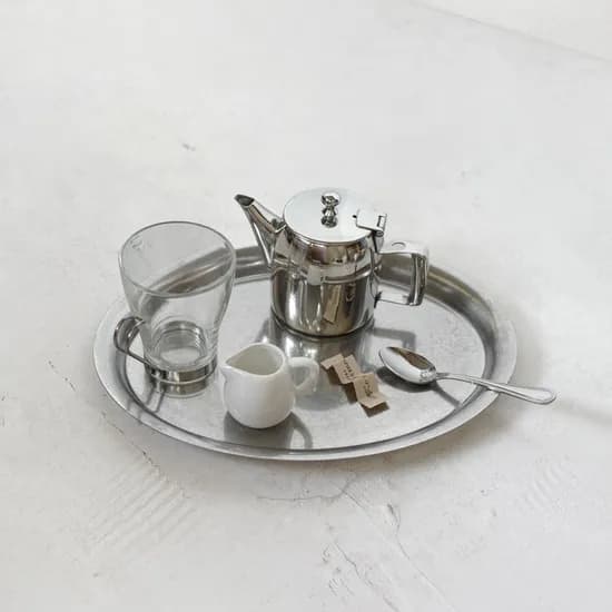 빈티지 스테인레스 오벌 트레이 쟁반 악세사리트레이 카페트레이