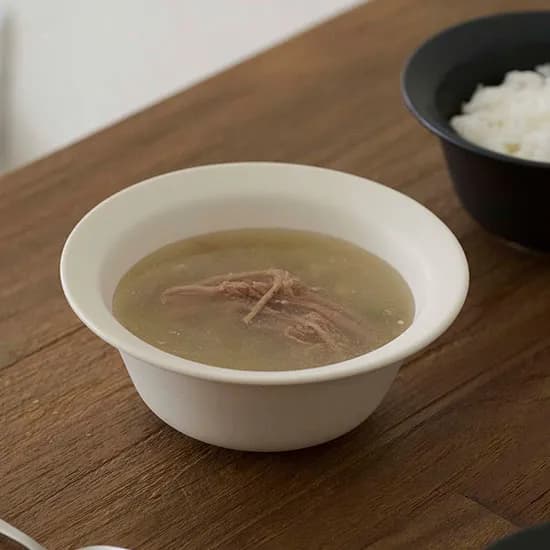 비엔 반무광 도자기 대접 국그릇