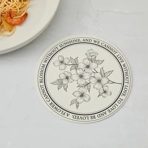 로맨틱플라워 원형 실리콘 냄비받침 플라워 6,900원