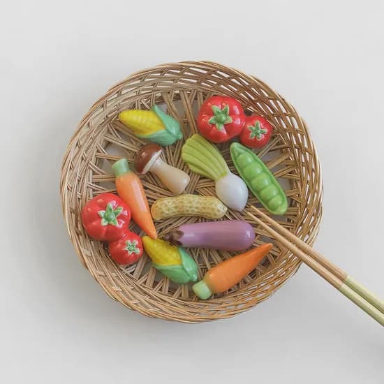 텃밭 젓가락 받침대 채소 수저받침 8종